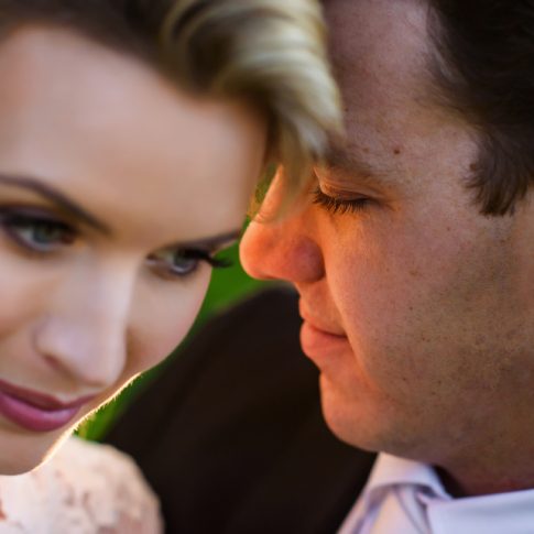 up close shot of bride and groom at Halifax wedding